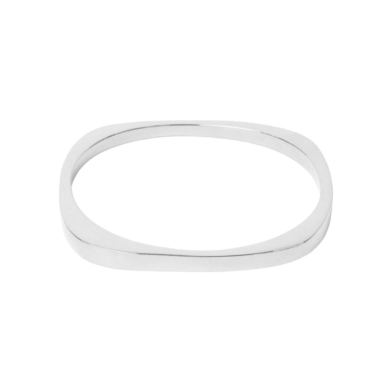 Squared Bangle | Thick Jewelry Silver Plated 