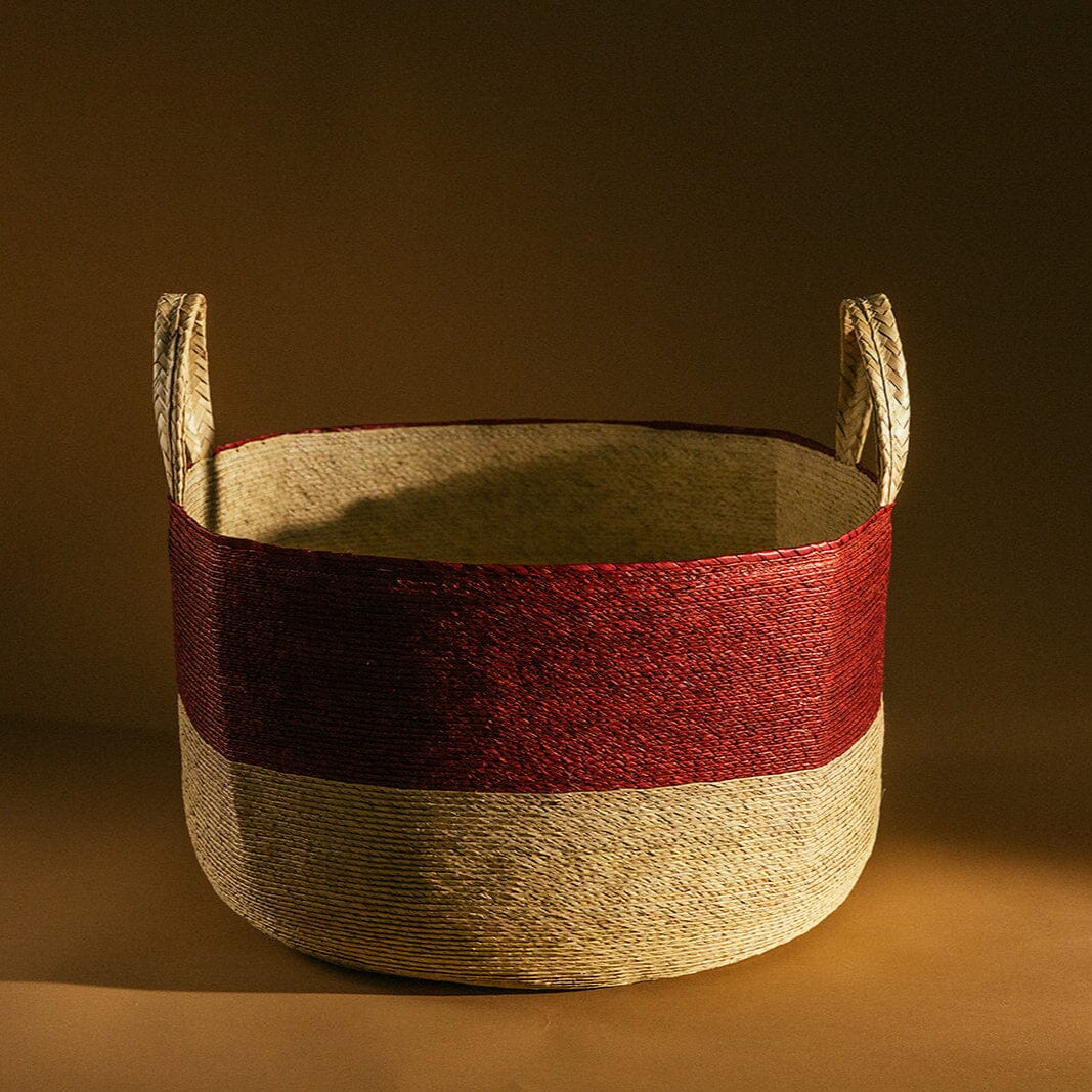 Squared Red Basket Baskets 