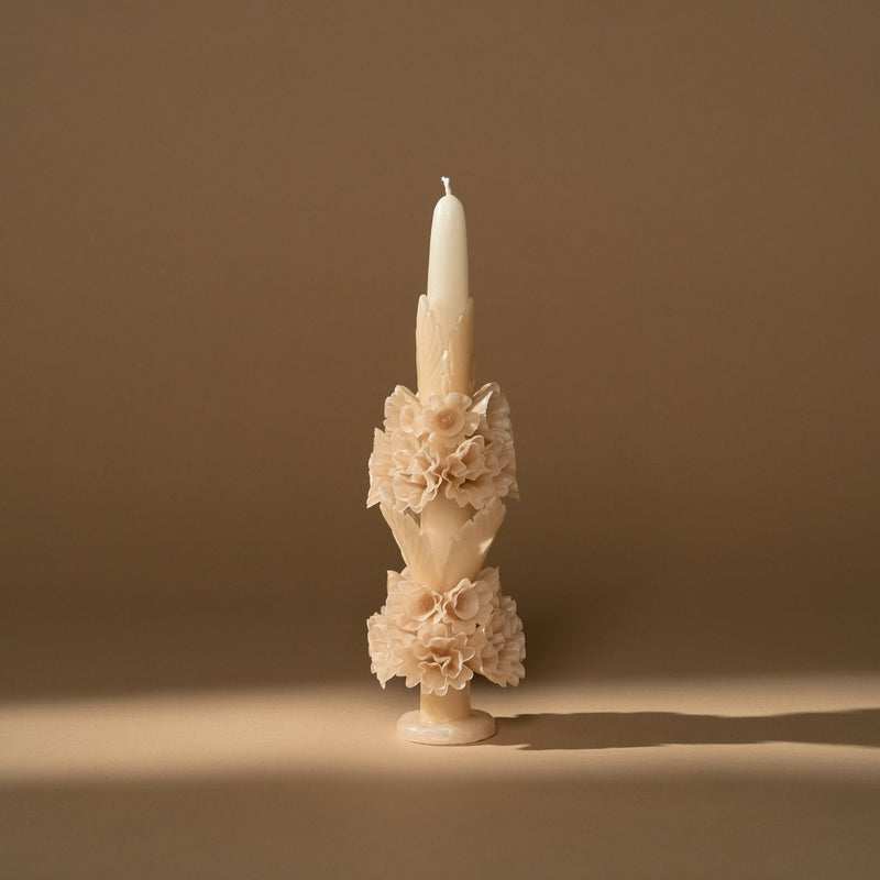 Tall Specialty Beeswax Candle | Cappuccino Candles & Incense 