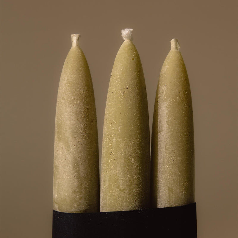 Taper Candle Set of 3 | Lavender Green Candles 