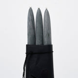 Taper Candle Set of 3 | Unscented Black Candles 