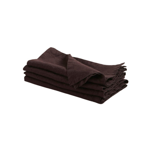 Tela Linen Napkins | Set of 4 Textiles Plum 