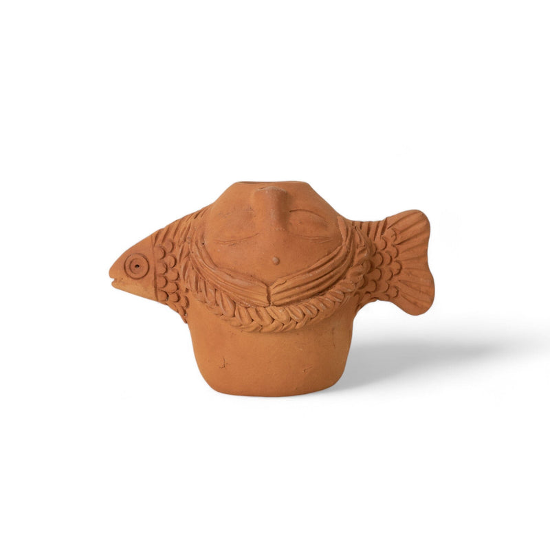 Terracotta Fish Bud Vessel Pots & Planters 