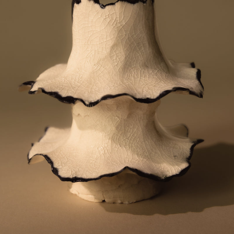 Torn Tier Candle Stand | Black Ring Candles & Incense 