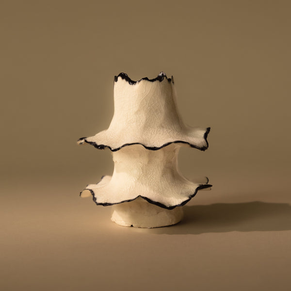 Torn Tier Candle Stand | Black Ring Candles & Incense 