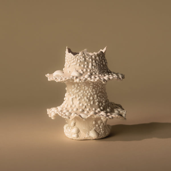 Torn Tier Candle Stand | Cream Lichen Candles & Incense 