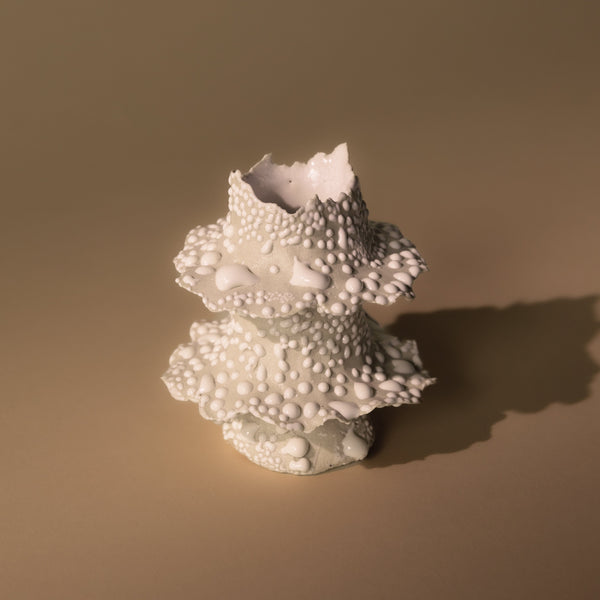 Torn Tier Candle Stand | Cream Lichen Candles & Incense 