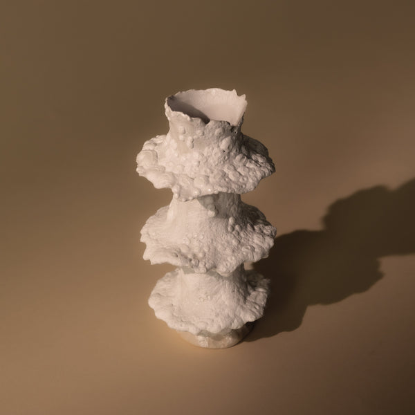 Torn Tier Candle Stand | White Lichen Candles & Incense 