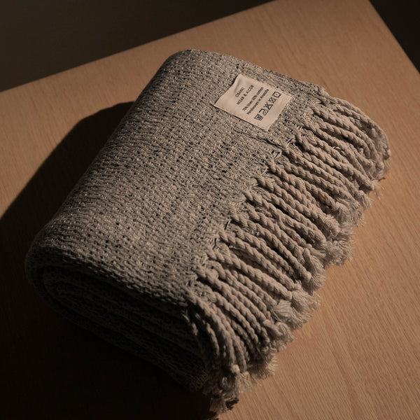 Turkish Linen Towel | Speckled Grey Home Textiles 