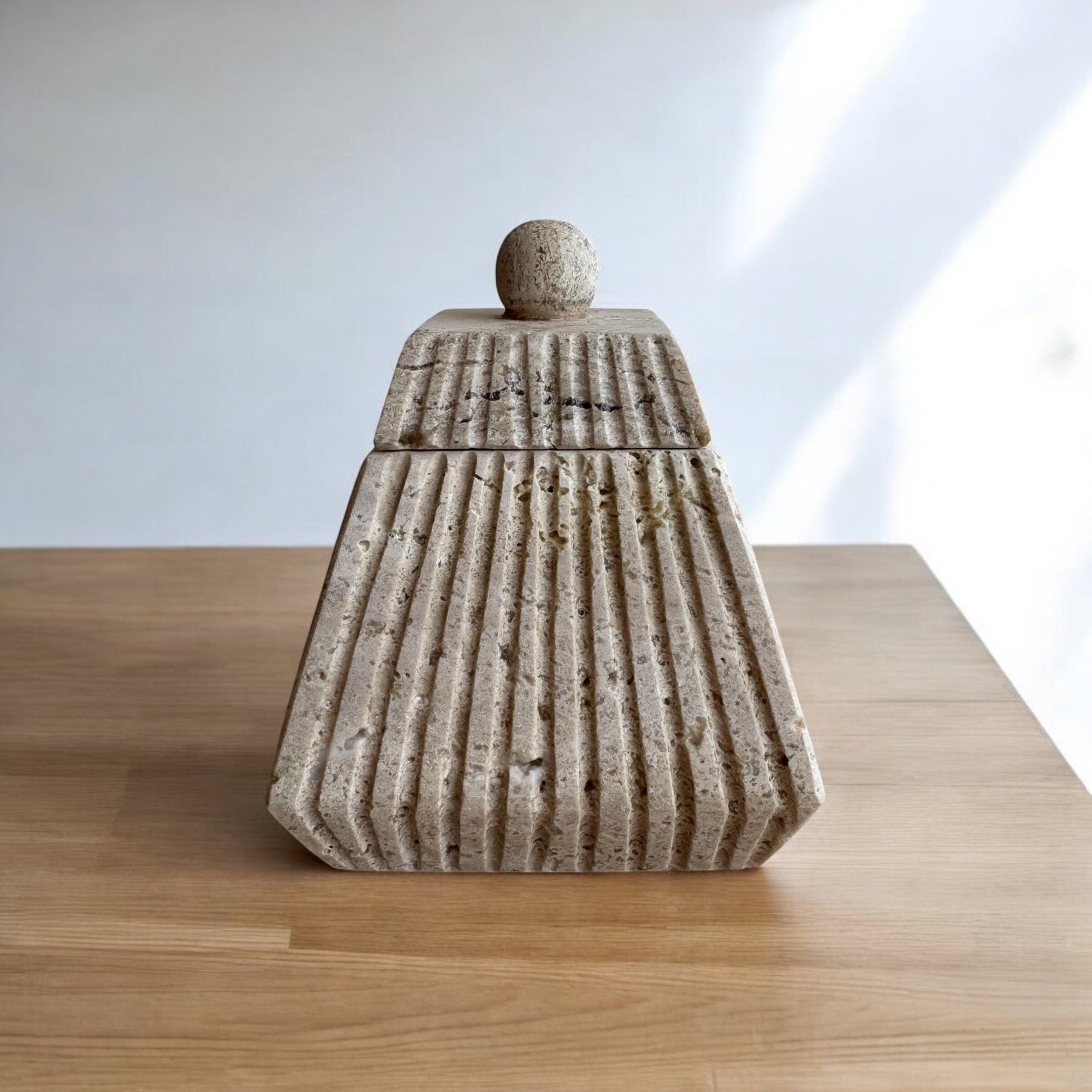 Vega Box | Travertine Accents + Decor 