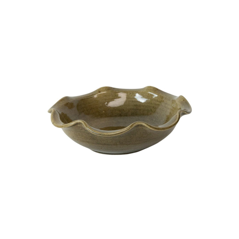 Wave Bowl Serveware Olive 