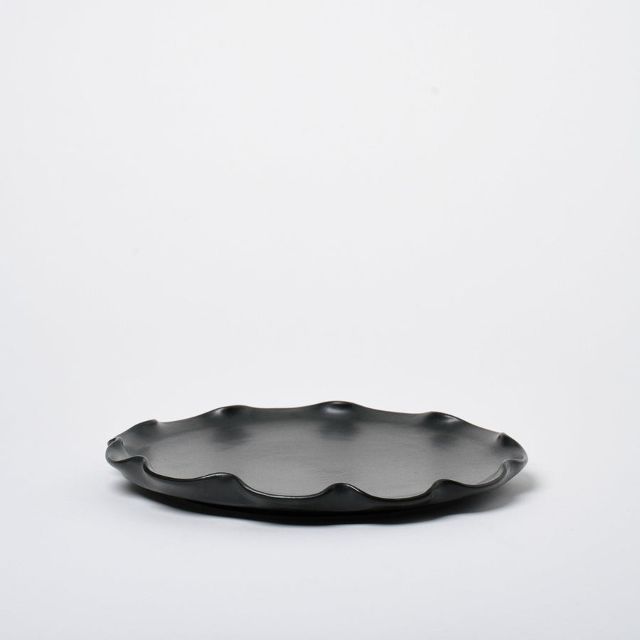 Wave Dinner Plate_EnCrudo_201-50-1686-699BlackOS | Obakki