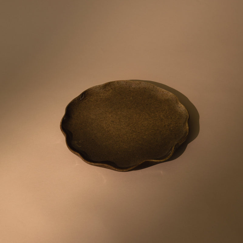 Wave Salad Plate Serveware Olive 