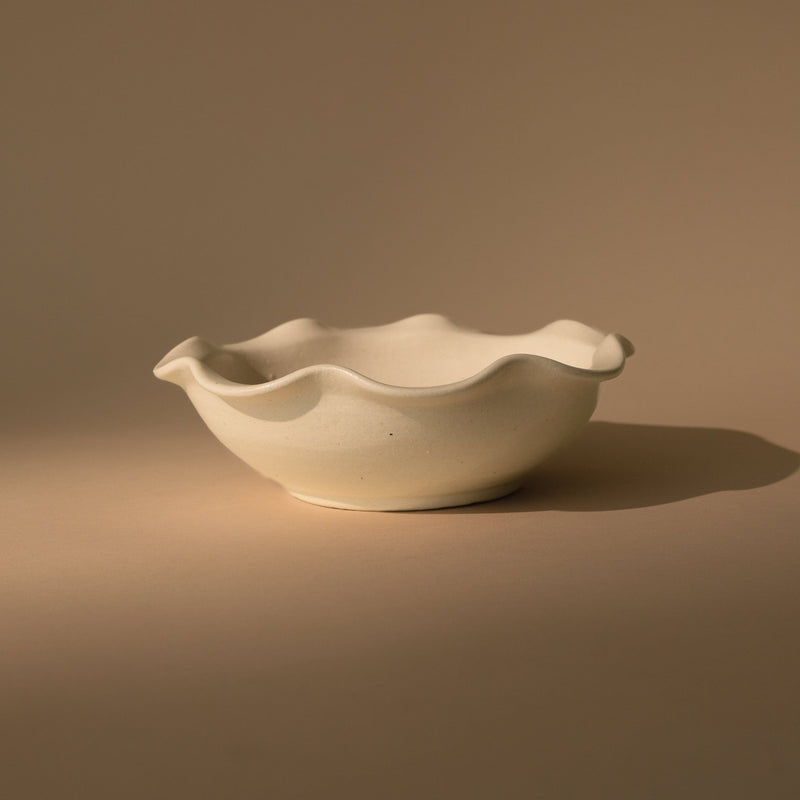 Wave Serving Bowl Serveware White 