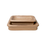 Wood Bowl | Rectangular Nesting Kitchen & Dining Natural Oak 