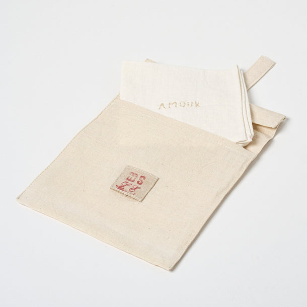 Words for the Table Napkins | Set of 6_Sarah Espeute_201-61-1925-168AmourOS | Obakki