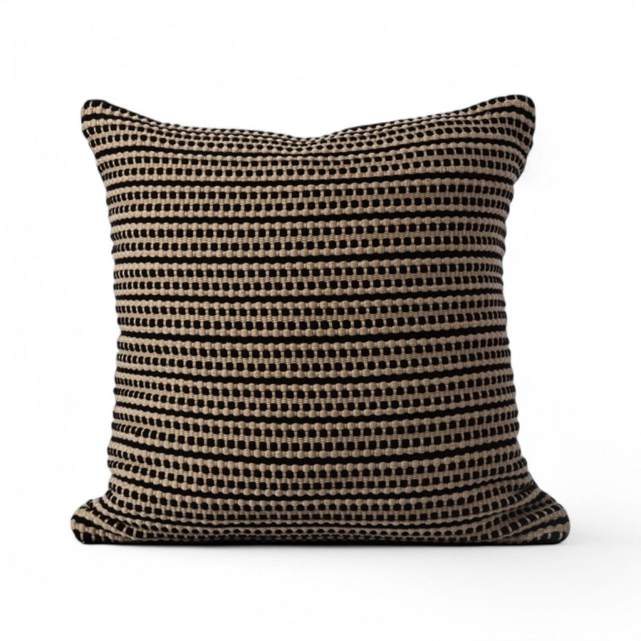 Pebble Weave Cushion Cover | 20"_Candor - Fernanda Mereles_201-60-1746-075Blk/CamelOS | Obakki