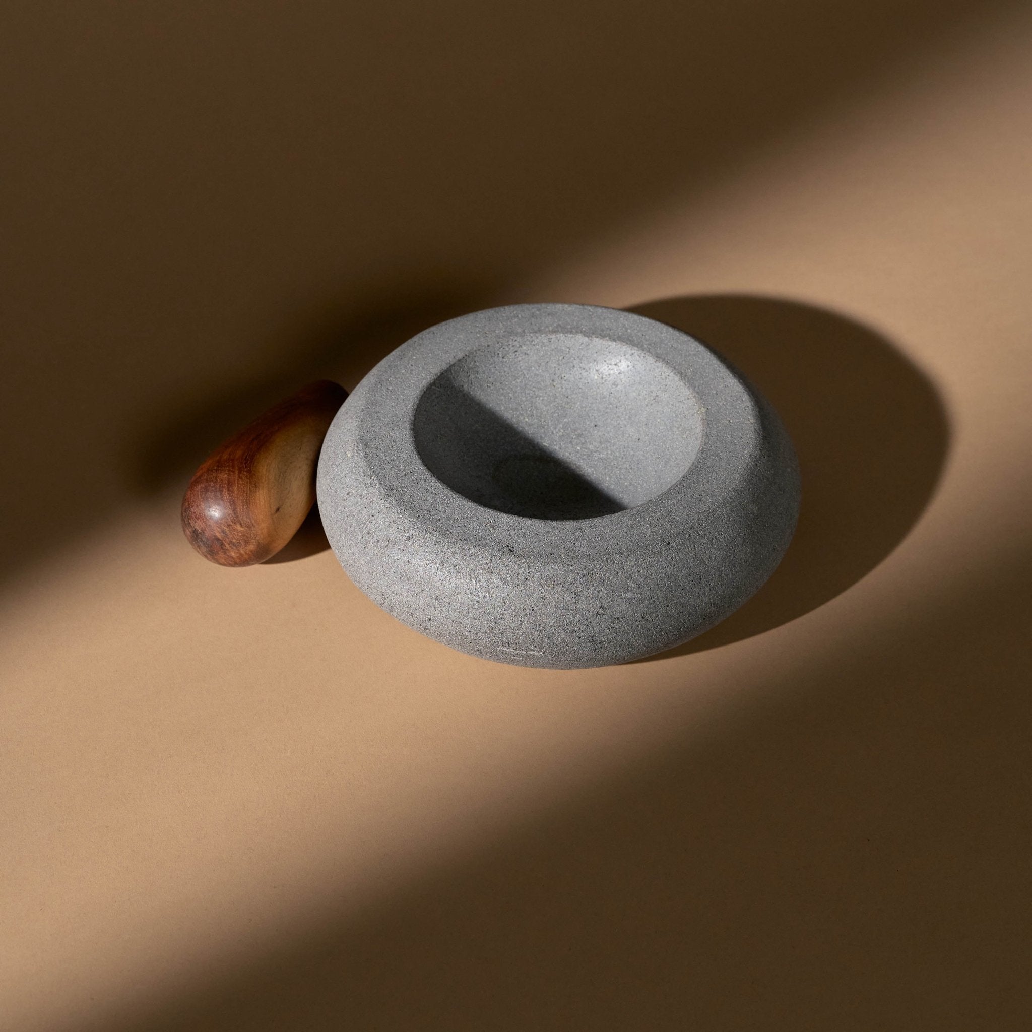 Puebla Mortar and Pestle_Ayres_201-71-0378-156-Volcanic Stone-O/S | Obakki