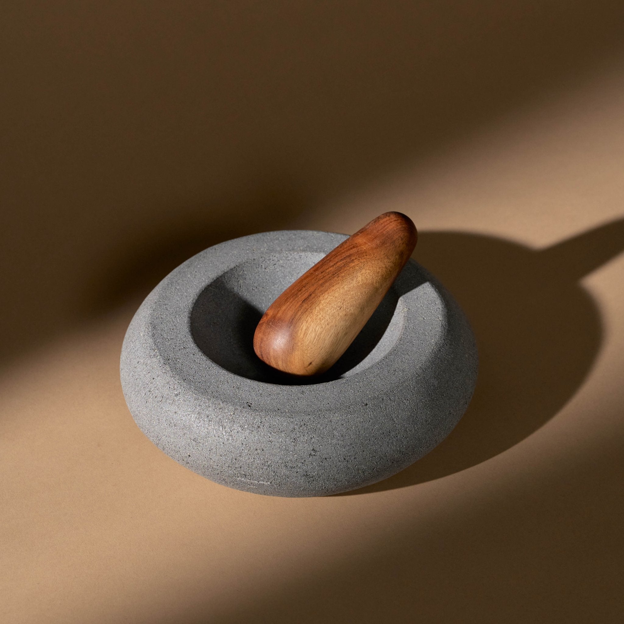 Puebla Mortar and Pestle_Ayres_201-71-0378-156-Volcanic Stone-O/S | Obakki