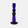 Recycled Glass Candle Holder | Stack_Herat Glass_201-71-2104-809Lapis BlueOS | Obakki