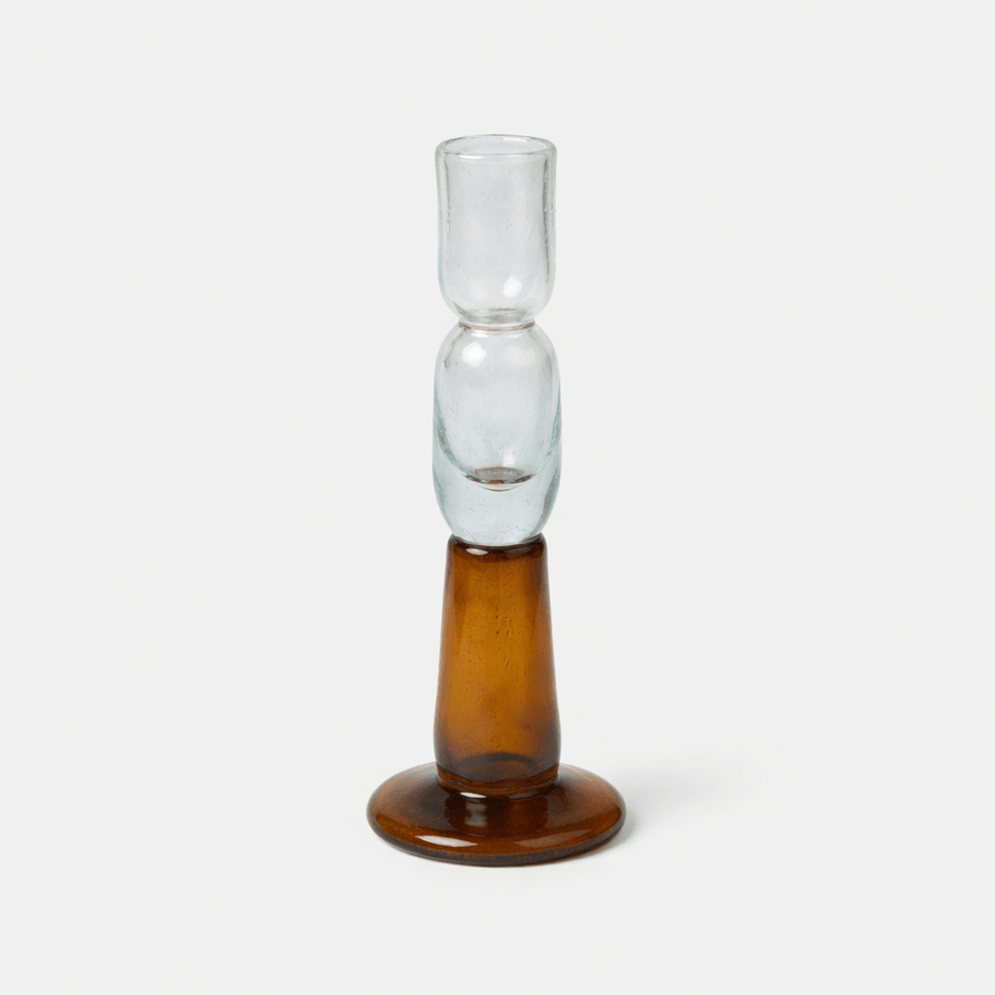 Recycled Glass Candle Holder | Stack_Herat Glass_ | Obakki