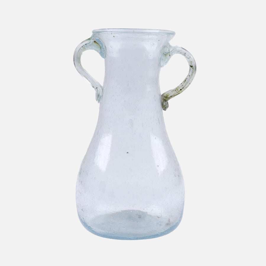 Recycled Glass Handled Vase_Herat Glass_201-71-2102-809ClearOS | Obakki