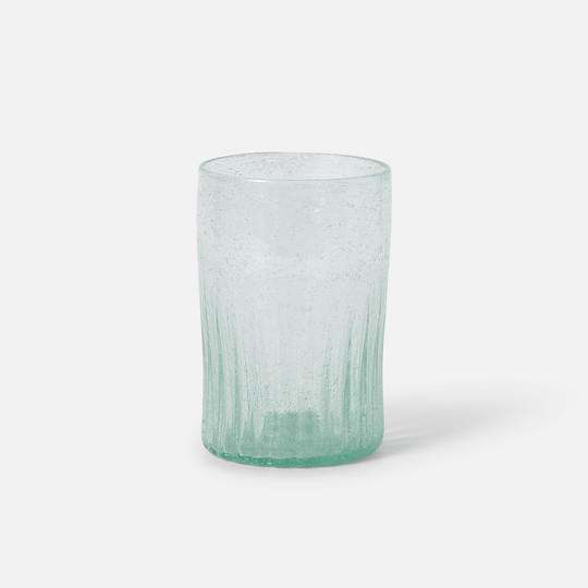 Recycled Glass Ripple Tumblers_Herat Glass_201-71-2097-809ClearOS | Obakki