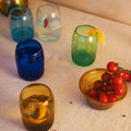 Recycled Glass Rounded Tumblers_Herat Glass_201-71-2096-809TURQOS | Obakki