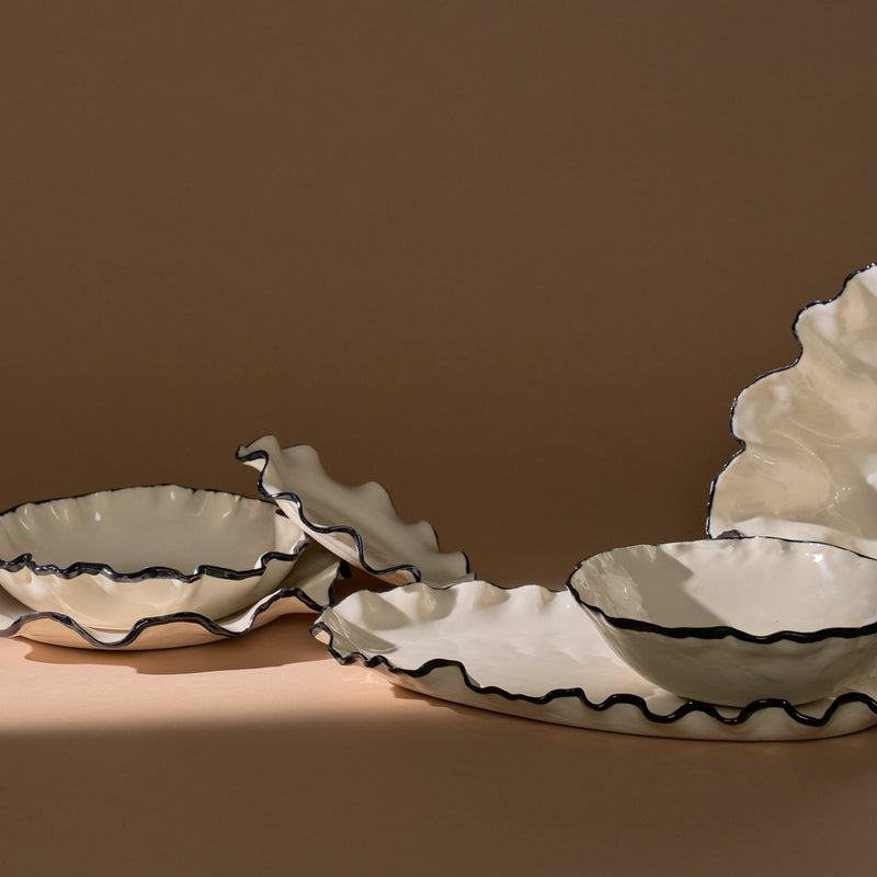 Ruffle Diner Plate - Candles & Incense by Nathalee Paolinelli | Obakki