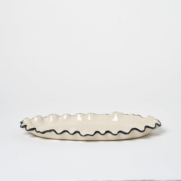 Ruffle Oval Platter - Candles & Incense by Nathalee Paolinelli | Obakki