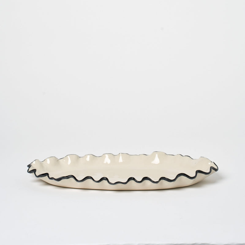 Ruffle Oval Platter - Candles & Incense by Nathalee Paolinelli | Obakki