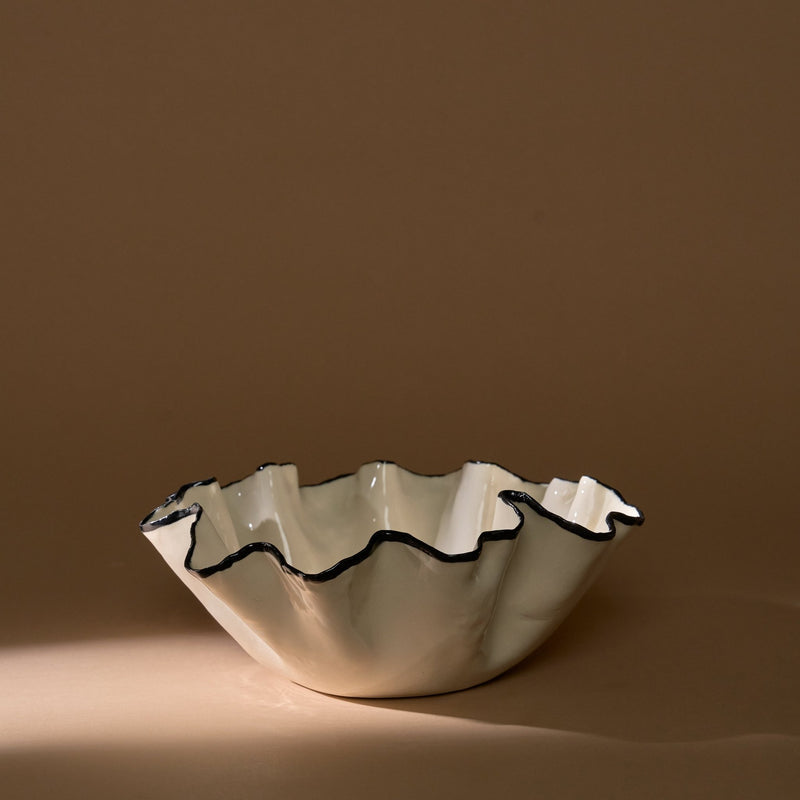 Ruffle Serving & Salad Bowl - Candles & Incense by Nathalee Paolinelli | Obakki