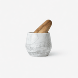 Small Holbox Mortar and Pestle | White_Ayres_201-71-1664-156White MarbleOS | Obakki