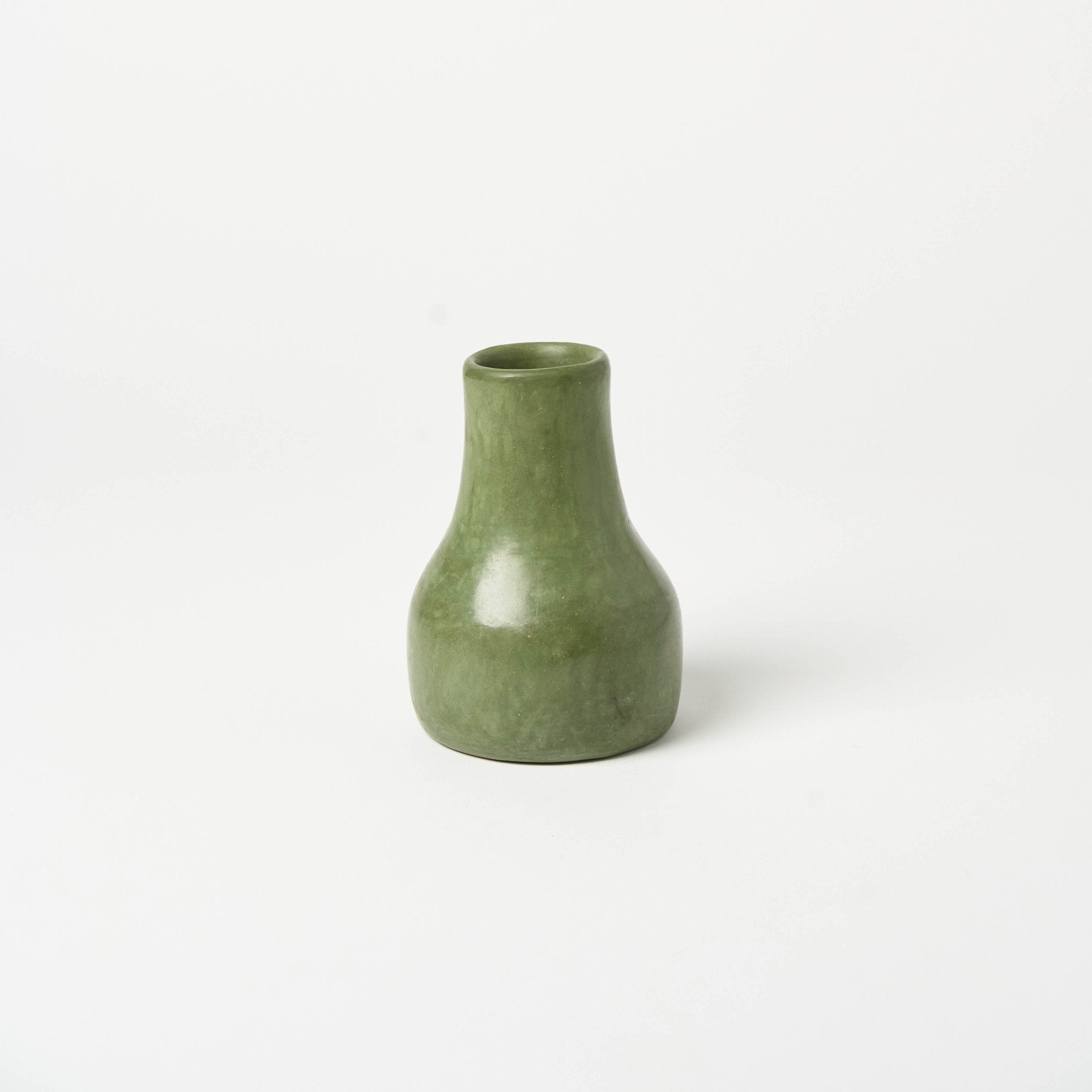 Small Kouba Tadelakt Vase | Olive - Vases + Planters by The Tadelakt Atelier | Obakki