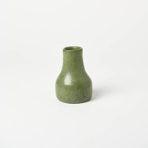 Small Kouba Tadelakt Vase | Olive - Vases + Planters by The Tadelakt Atelier | Obakki