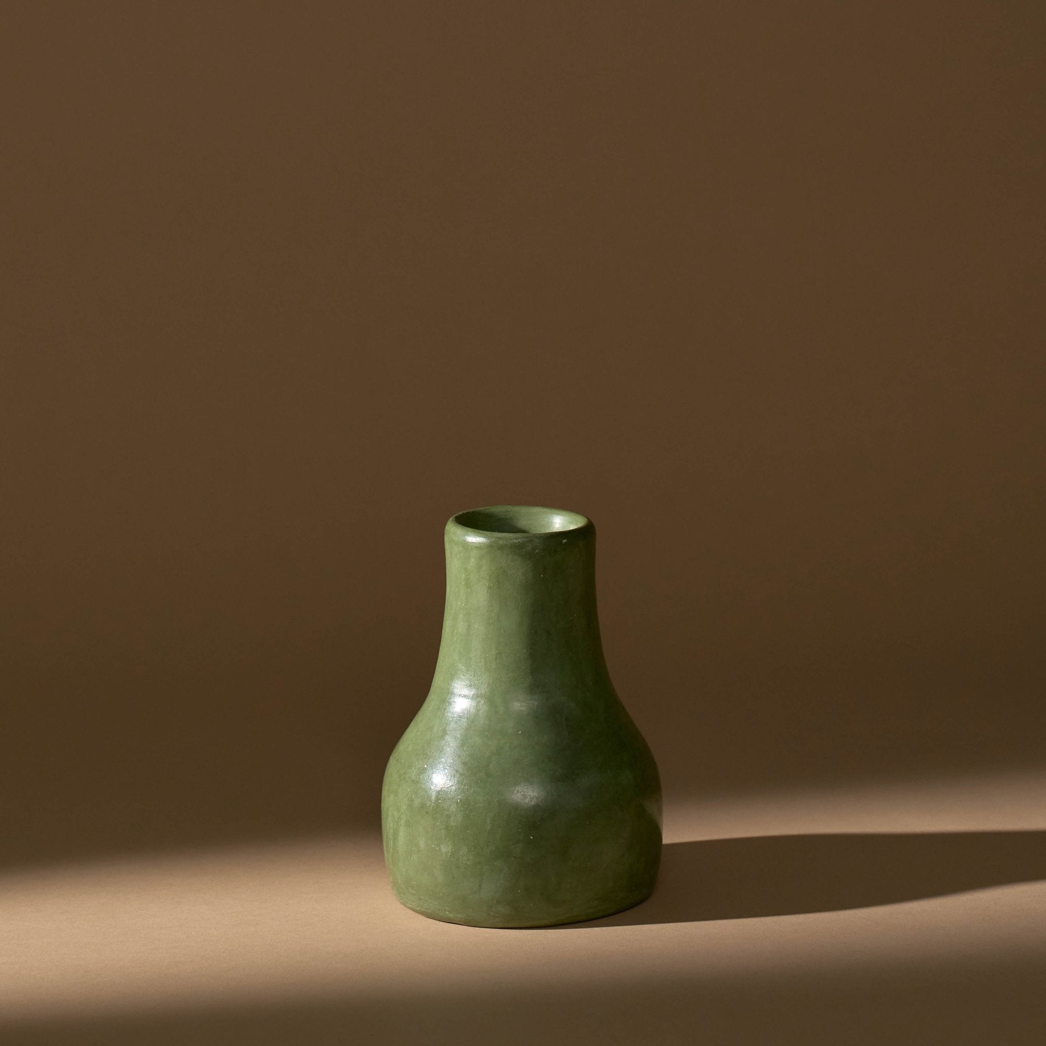 Small Kouba Tadelakt Vase | Olive - Vases + Planters by The Tadelakt Atelier | Obakki