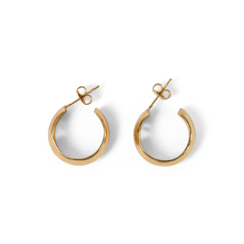 Small Rounded Hoop Earrings_Sylvester_201-31-1099-695GPOS | Obakki