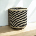 Striped Planter Baskets_AC Palma_201-30-1680-151Black/Natural StripesSmall | Obakki