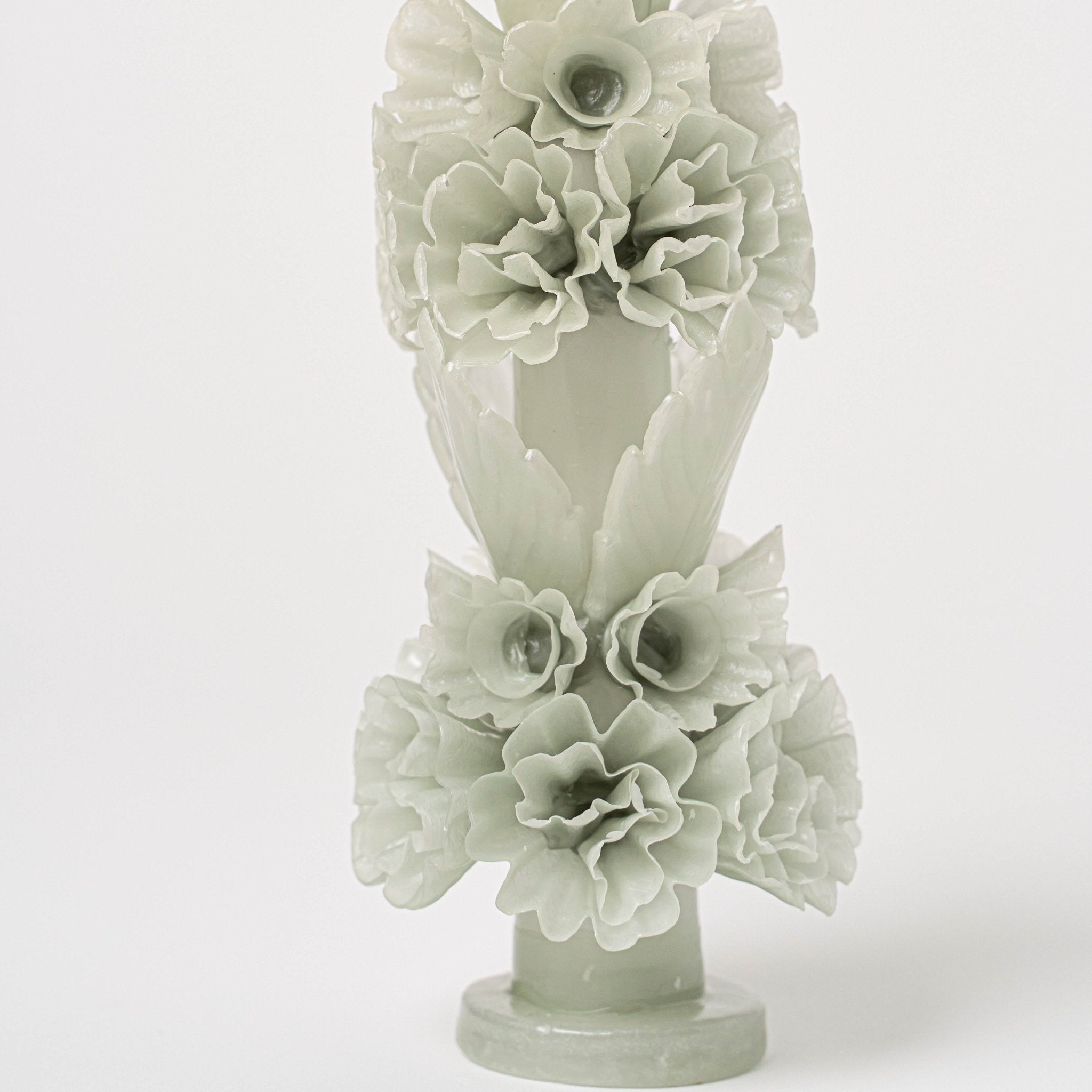 Tall Specialty Beeswax Candle | Grey - Candles by Casa Viviana | Obakki