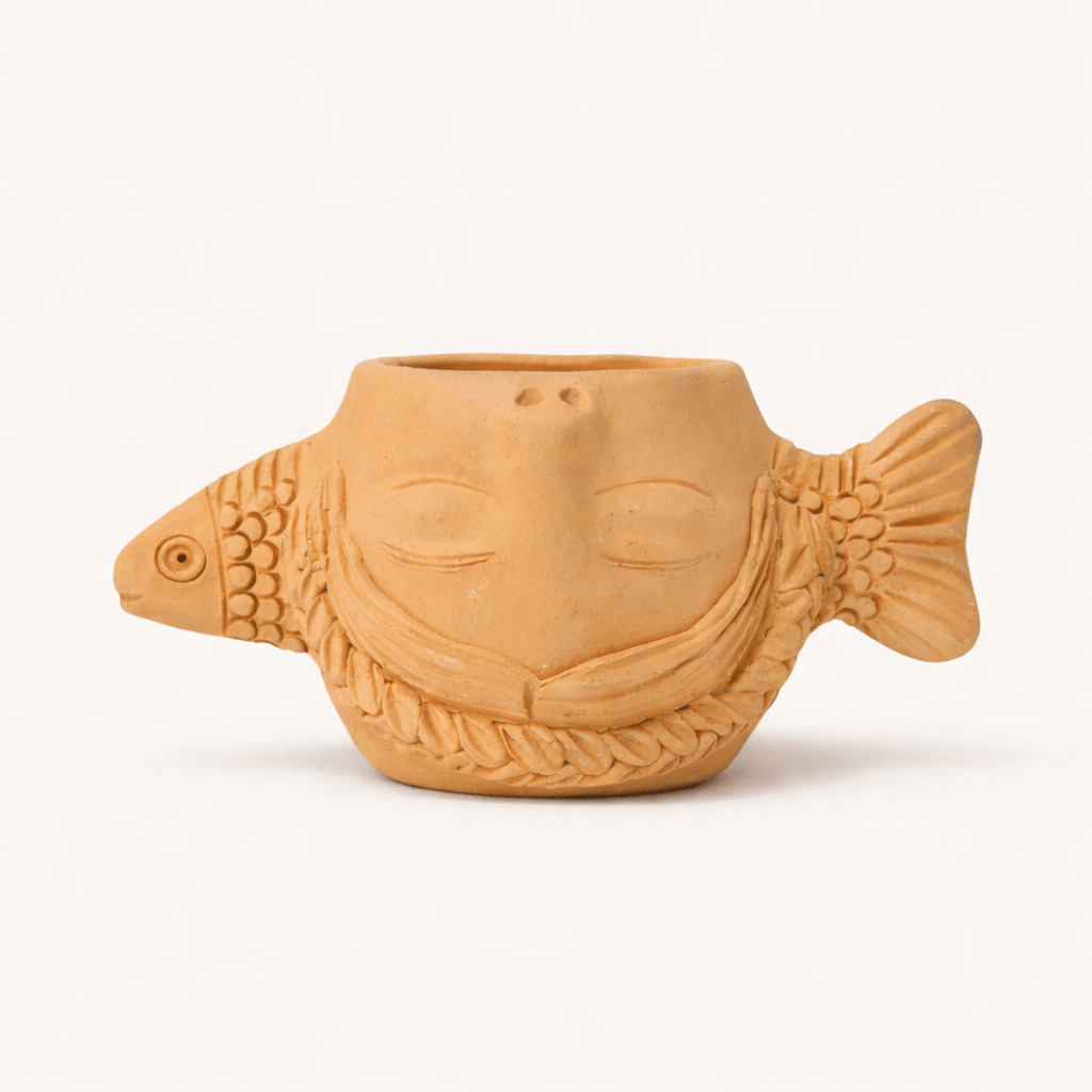 Terracotta Fish Planter | Wide_Jose Garcia_201-72-1460-167CLAYS | Obakki