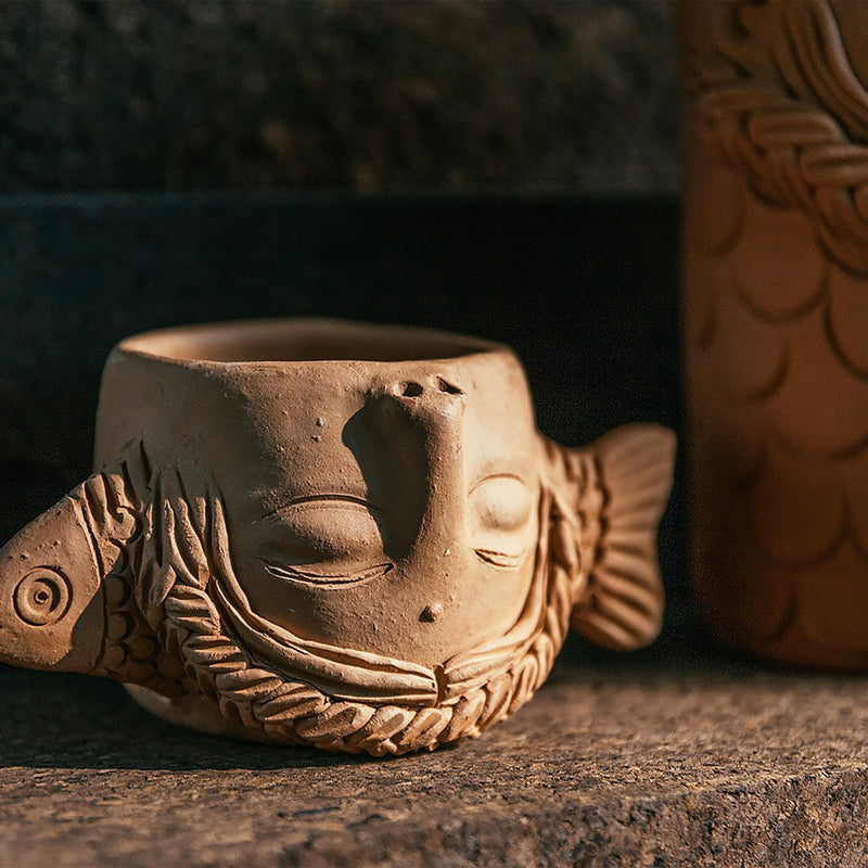 fish planter pots Terracotta Fish Planter