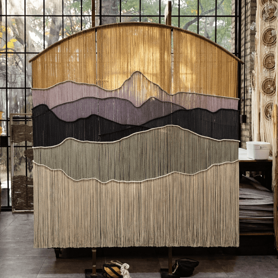 Textile Art Wall Hanging | Curved Mountain_Mariella Motilla_201-75-2127-161NATOS | Obakki