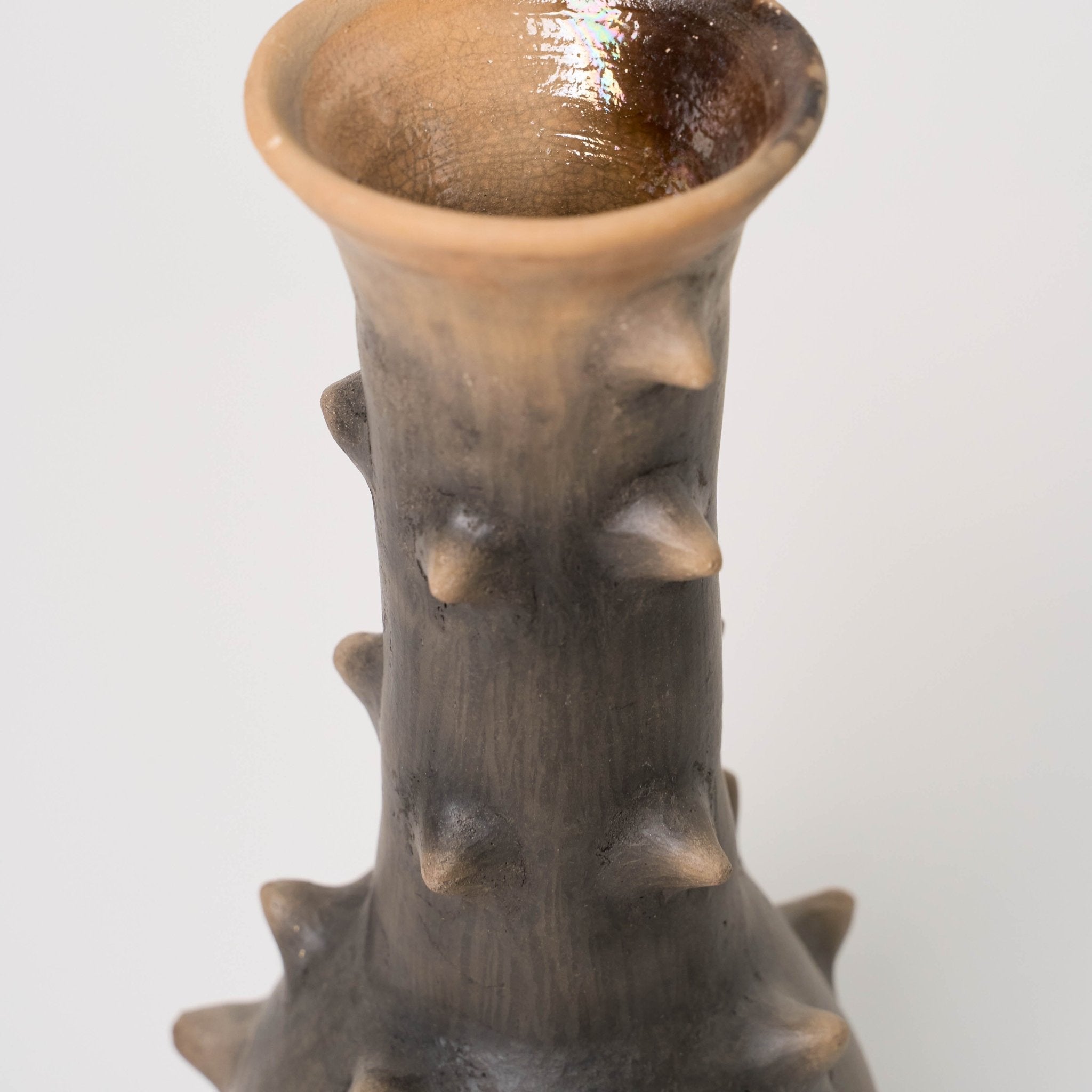Thorn Vase_Francisco_201-50-1050-173-Scorched-Earth | Obakki