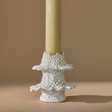 Torn Tier Candle Stand | Cream Lichen - Candles & Incense by Nathalee Paolinelli | Obakki