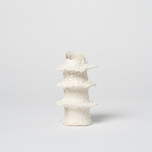 Torn Tier Candle Stand | Cream Lichen_Nathalee Paolinelli_201-72-1832-137Cream LichenMedium | Obakki