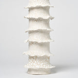Torn Tier Vase | Cream Lichen - Candles & Incense by Nathalee Paolinelli | Obakki