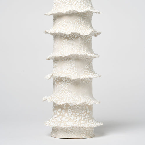 Torn Tier Vase | Cream Lichen_Nathalee Paolinelli_201-72-2061-137Cream LichenOS | Obakki