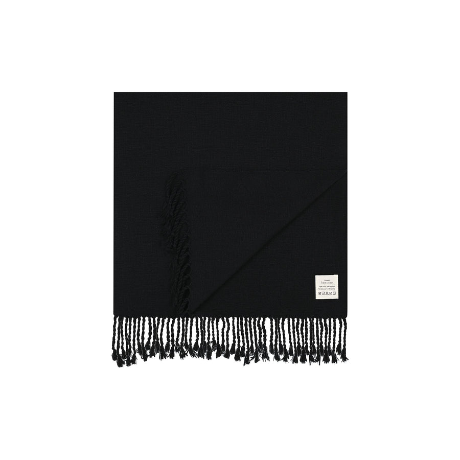 Turkish Hand Towel | Solid Black_Mizar & Alcor_201-60-1268-171BLKHand / Hair | Obakki