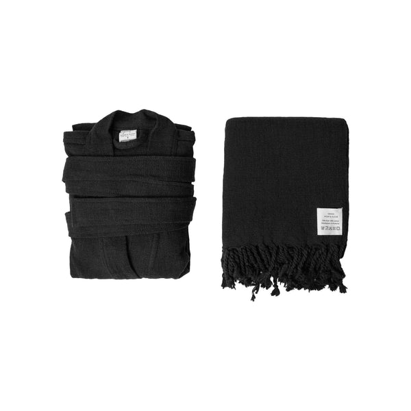 Turkish Linen Bath Set_Mizar & Alcor_201-60-1122-171BLKS | Obakki