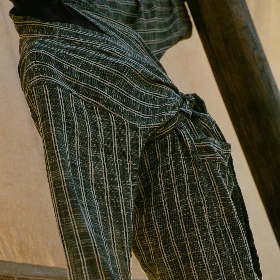 Turkish Linen Robe | Basil_Mizar & Alcor_201-60-1429-171BASILS | Obakki